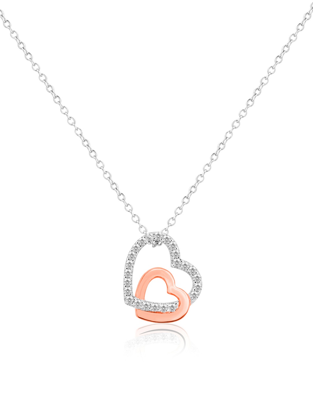 

Nistra Women Sterling Silver Silver-Plated Necklace