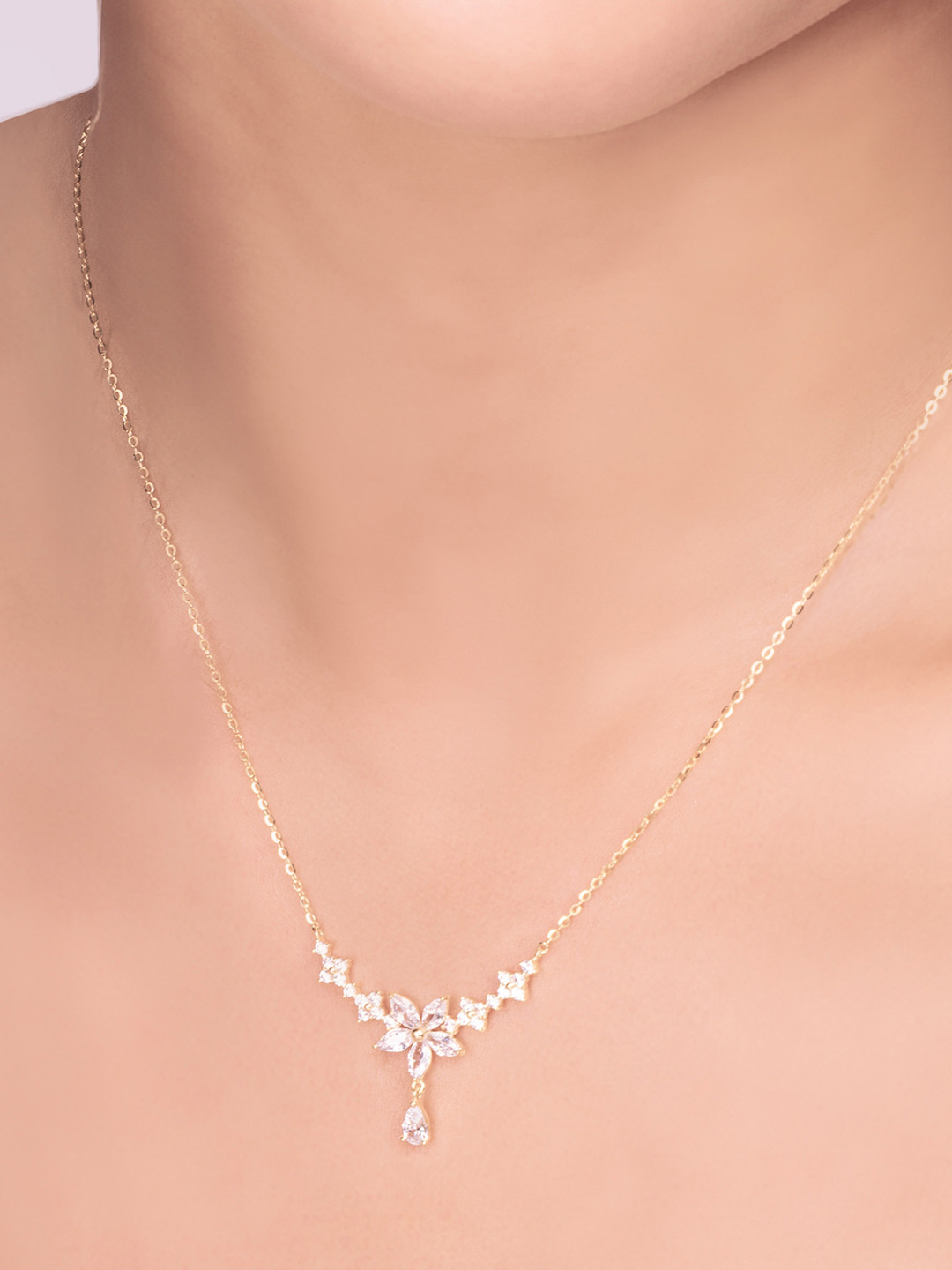 

Nistra Sterling Silver Gold-Plated Necklace