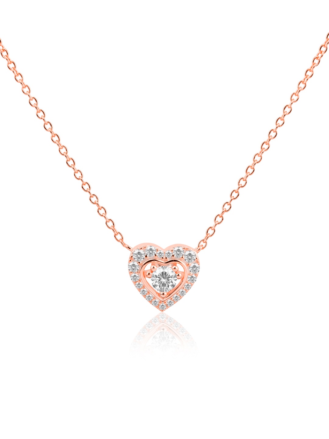 

Nistra Sterling Silver Rose Gold-Plated Necklace