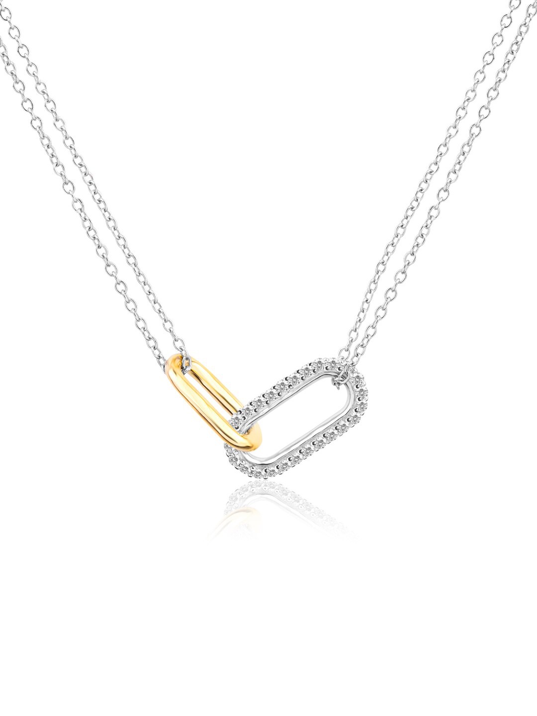 

Nistra Women Sterling Silver Gold-Plated Necklace