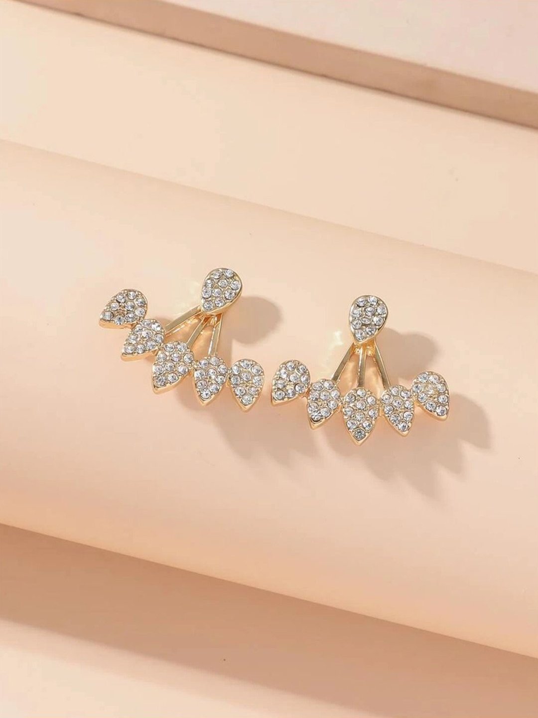 

Xivir Contemporary Studs Earrings, Gold