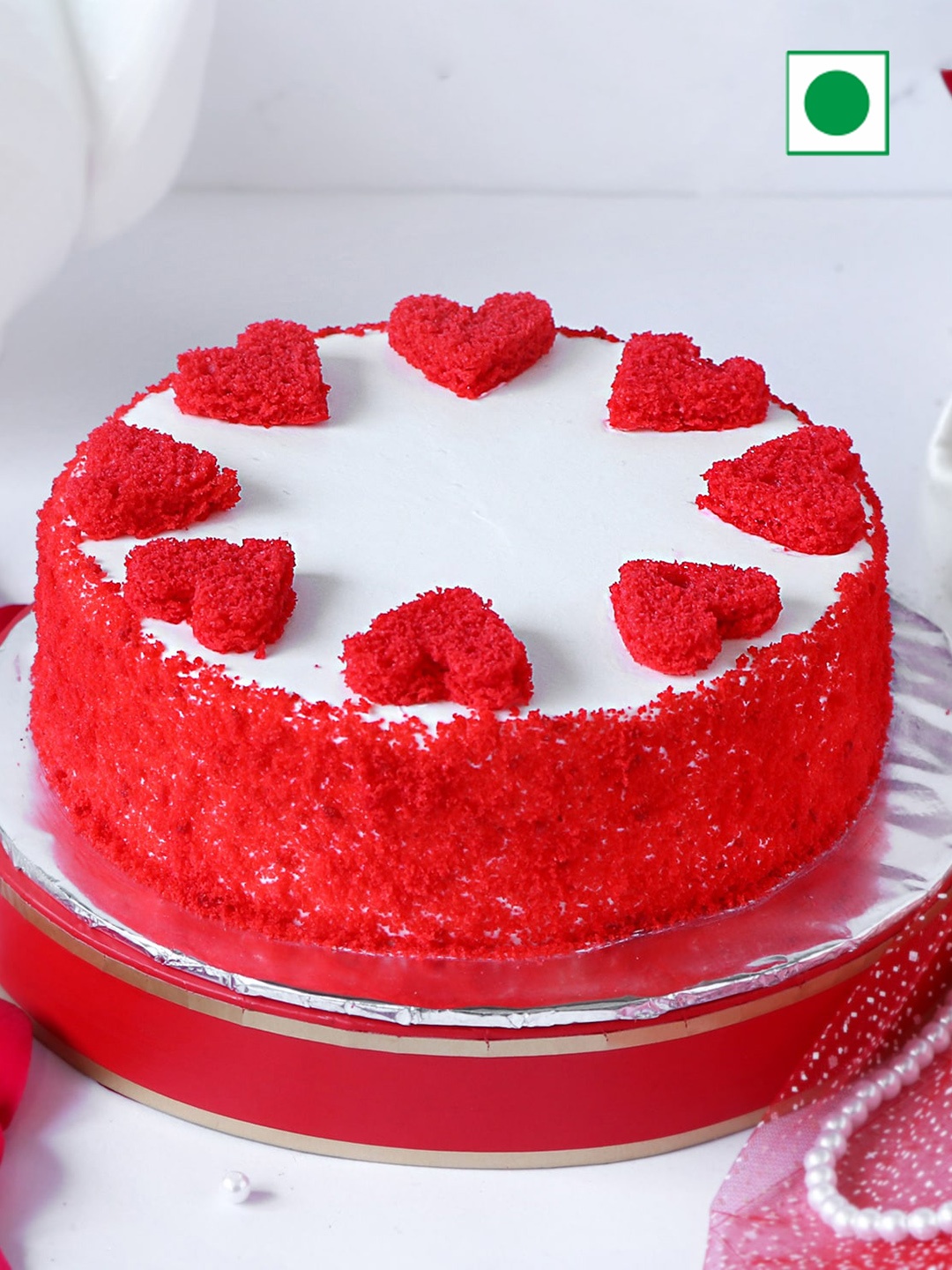 

IGP Classic Red Velvet Eggless Round Cake-500gm