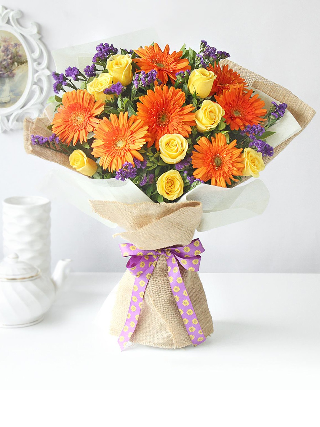 

IGP Yellow & Orange 15 Pieces Magical Bloom Fresh Flower Bouquet