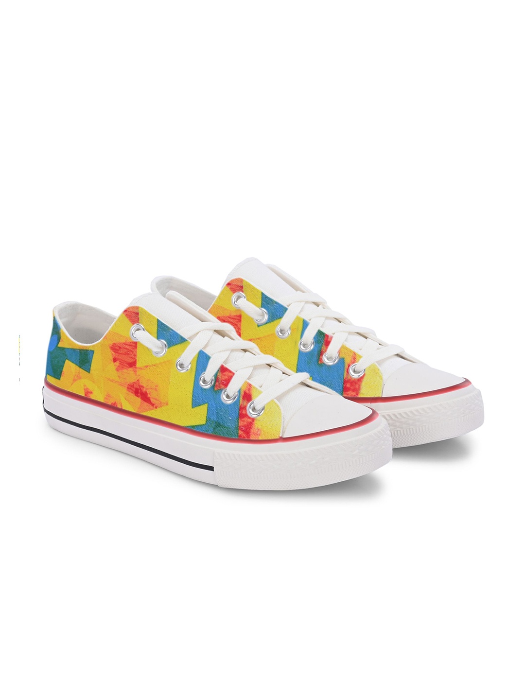 

CROWCIA LONDON Men Printed Sneakers, Multi