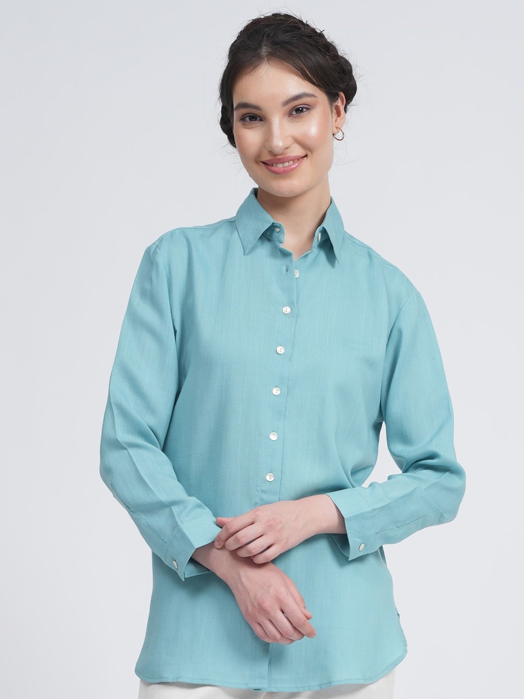 

Saltpetre Classic Organic Cotton Casual Shirt, Blue