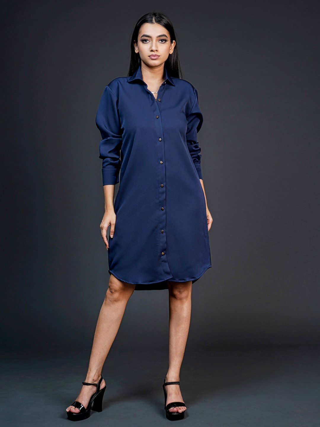 

KINA Shirt Dress, Blue