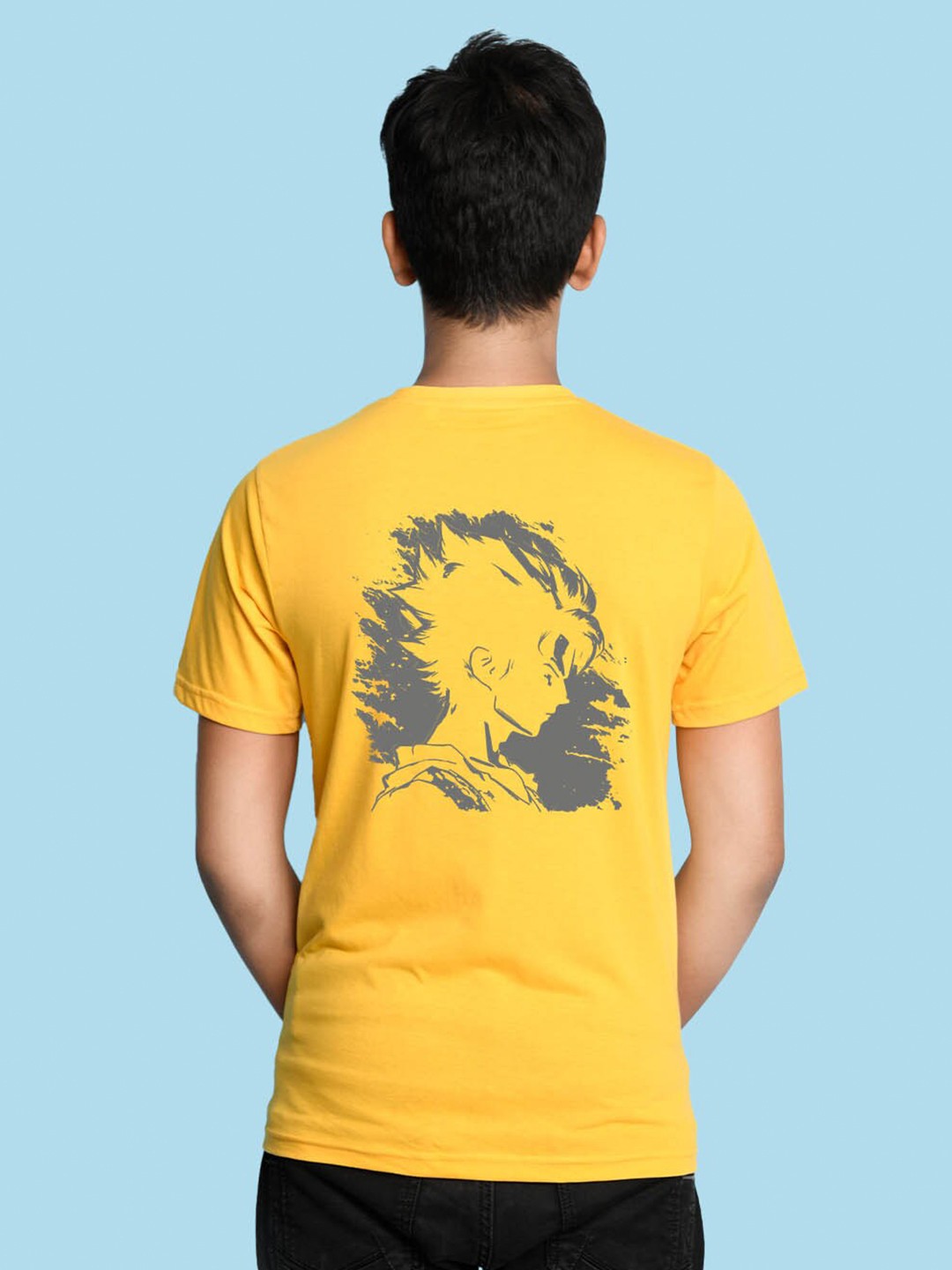 

NUSYL Boys Dragon Ball Z Printed Round Neck T-shirt, Yellow