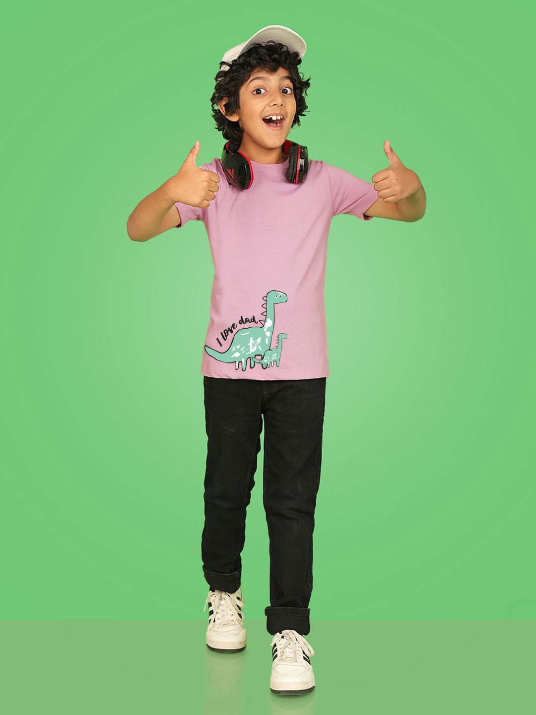 

NUSYL Boys Graphic Print Round Neck T-shirt, Lavender