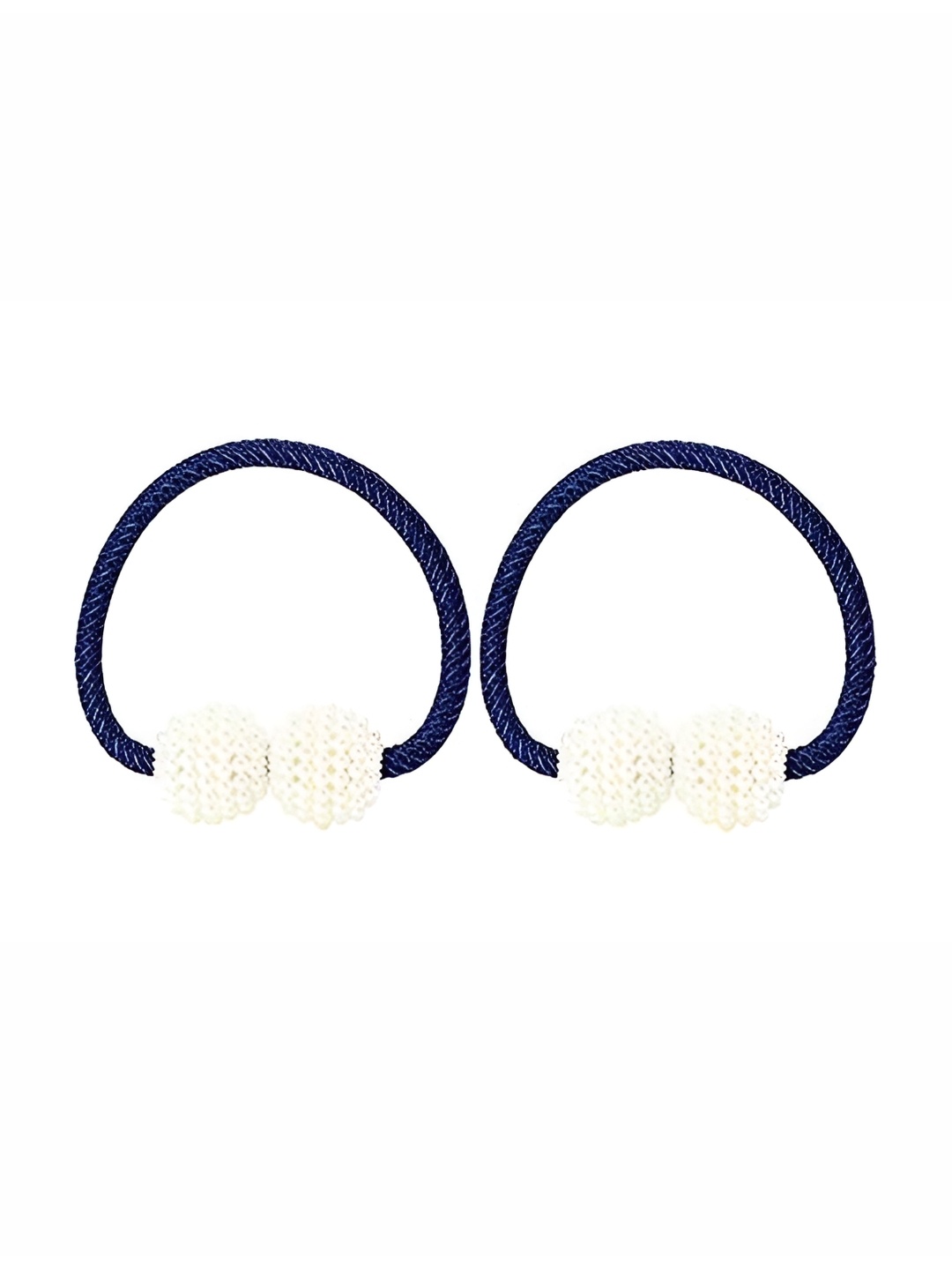 

HomeCloud 2Pcs Navy Blue Metal Curtain Tie Backs