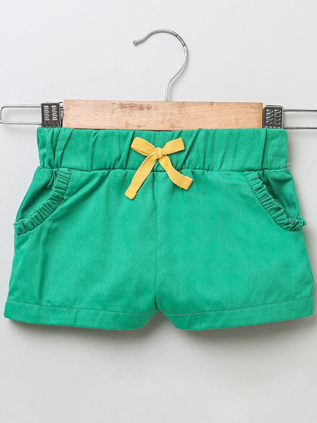 

Sweetlime By AS Girls High-Rise Cotton Shorts, Green