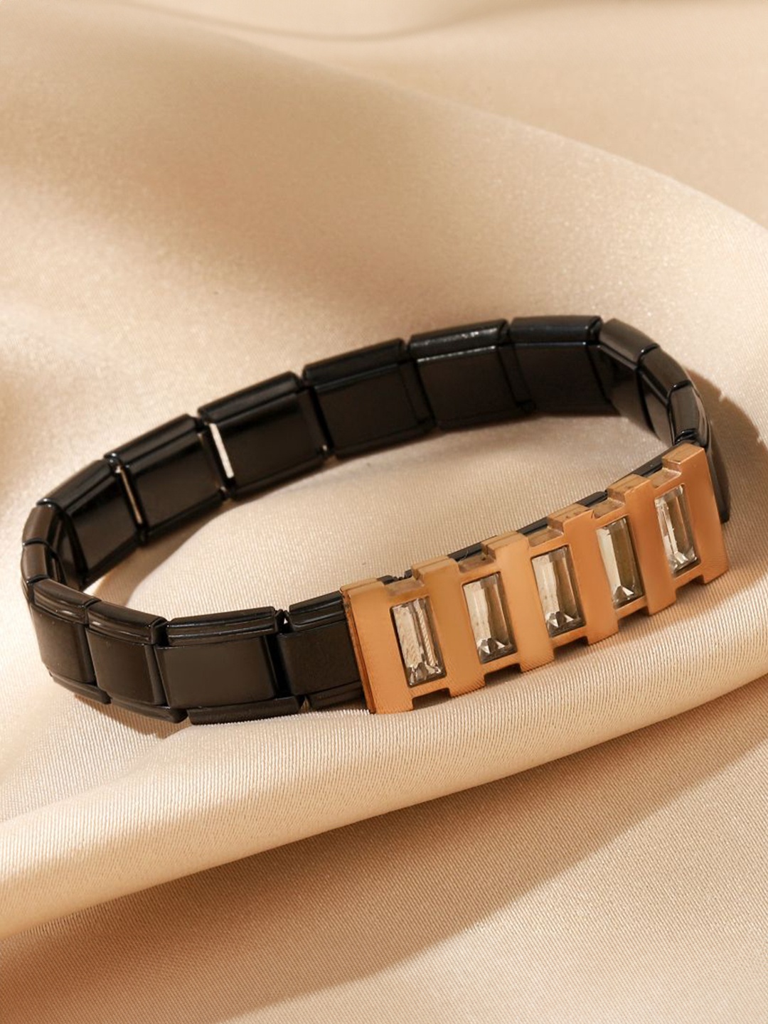 

SALTY Hazel's Shadow Stainless Steel Wraparound Bracelet, Gold