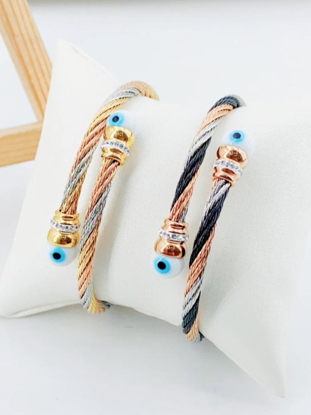 

SALTY Celestia Stainless Steel Kada Bracelet, Rose gold
