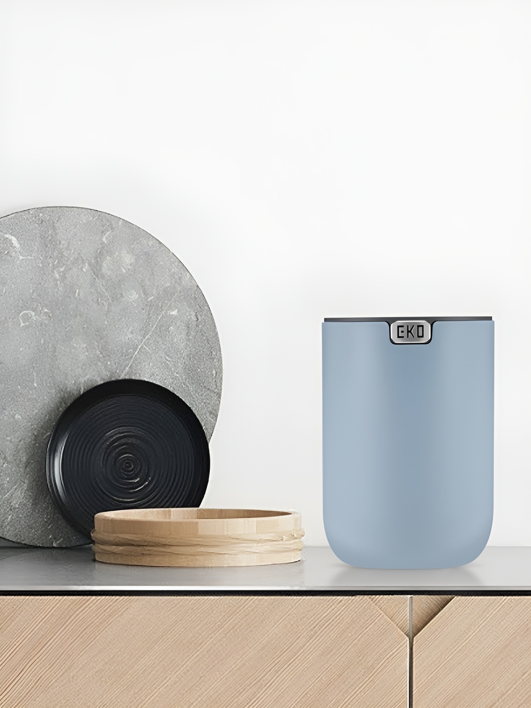 

OBSESSIONS Plastic Fingerprint Resistant Dustbins, Blue