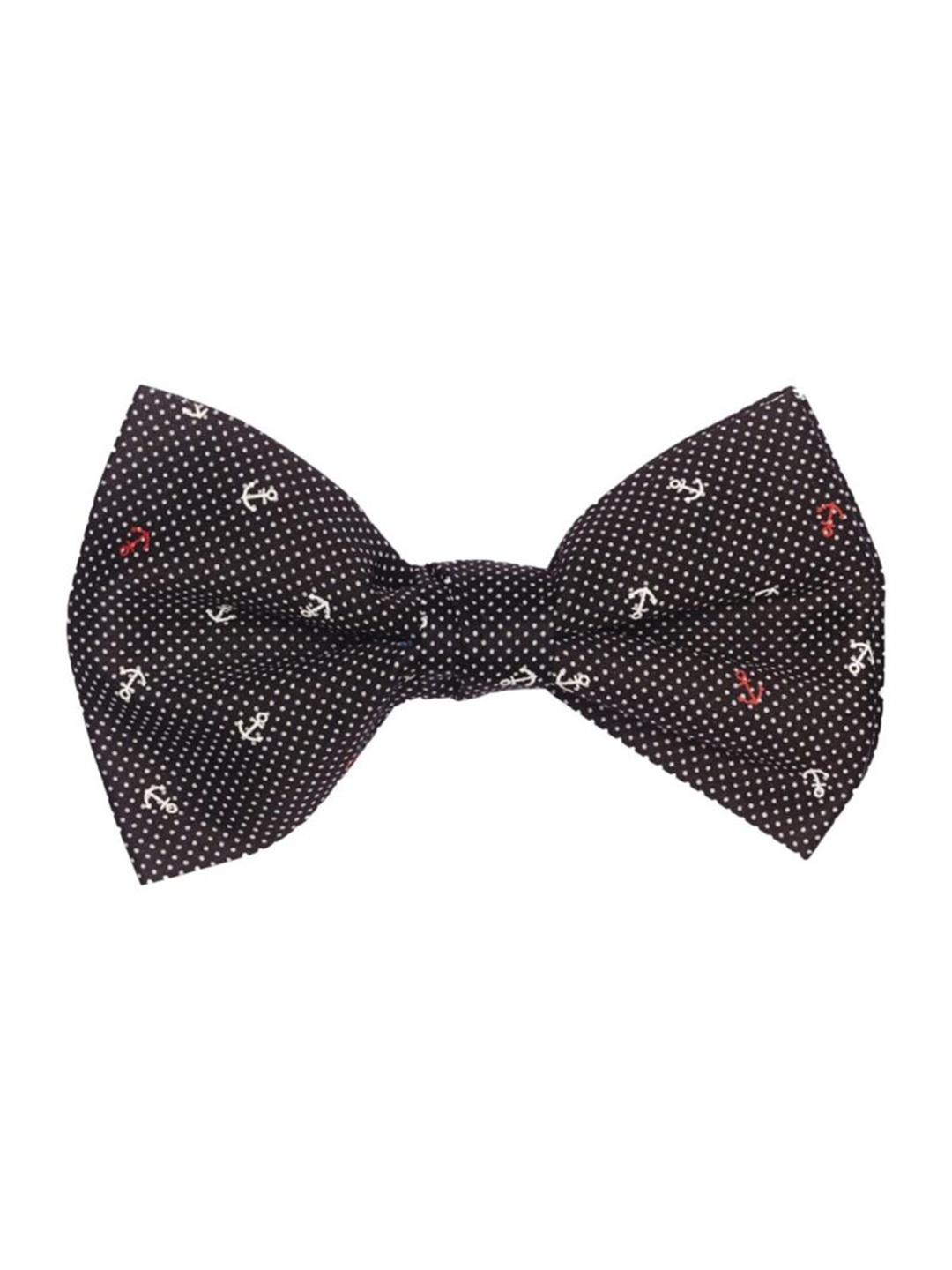 

The Tie Hub Men Printed Cotton Bow Tie, Black