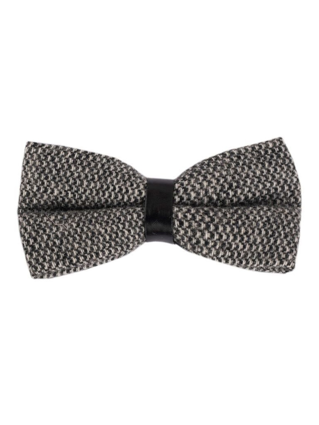 

The Tie Hub Men Printed Woollen Bow Tie, Grey