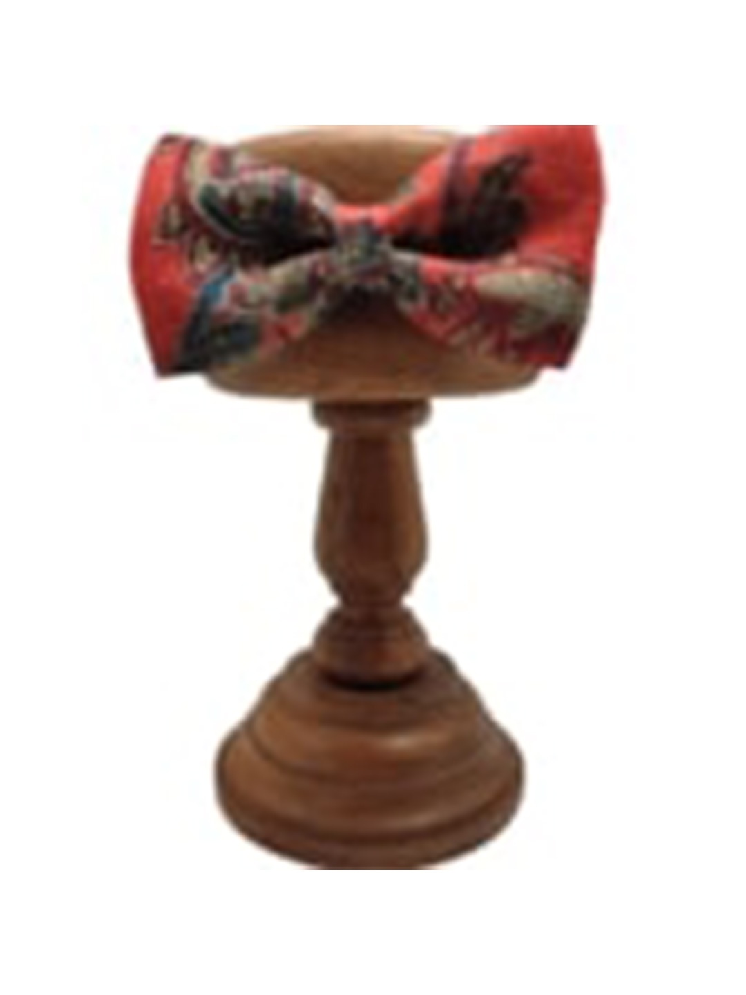 

The Tie Hub Men Printed Silk Bow Tie, Orange