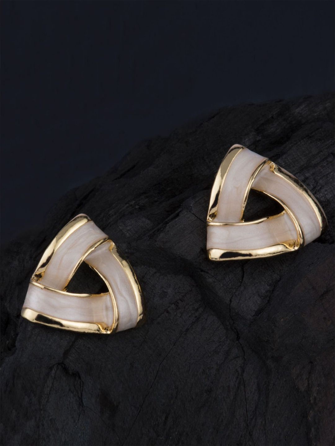 

Xivir Women Contemporary Studs Earrings, Gold