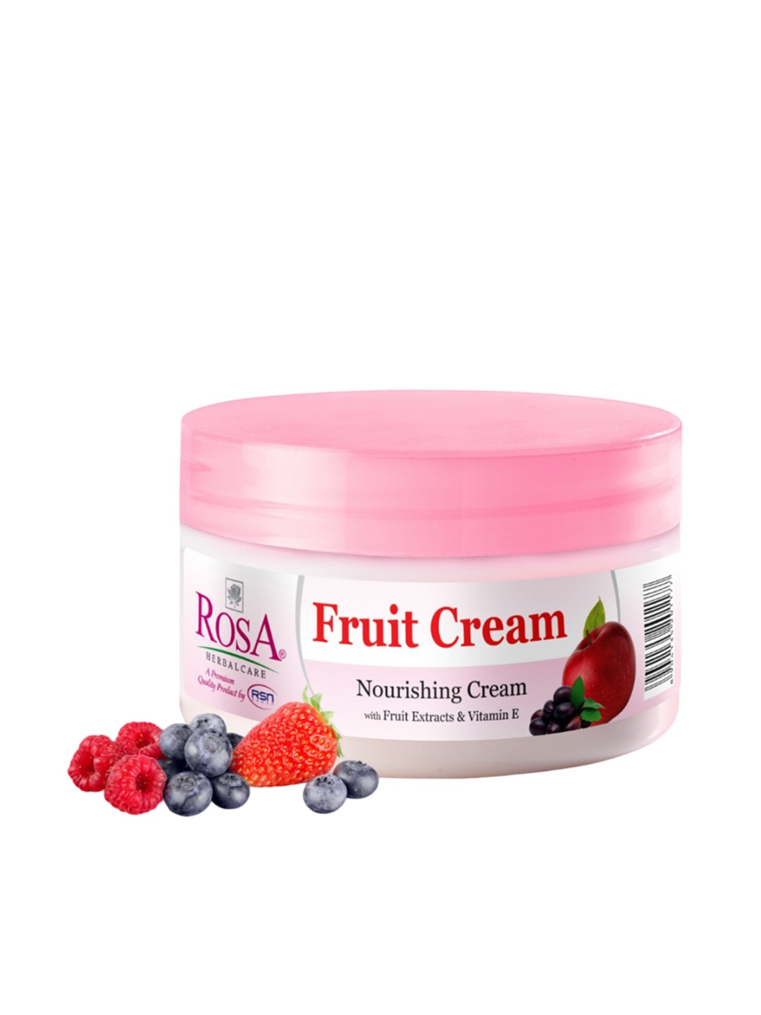 

ROSA Fruit Cream with Vitamin E & Jojoba Oil - 500 ml, Pink