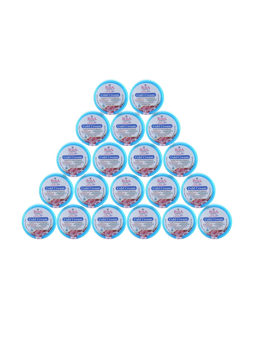 

ROSA Set of 20 Cold Cream with Aloe Vera & Vitamin E - 10 ml each, White