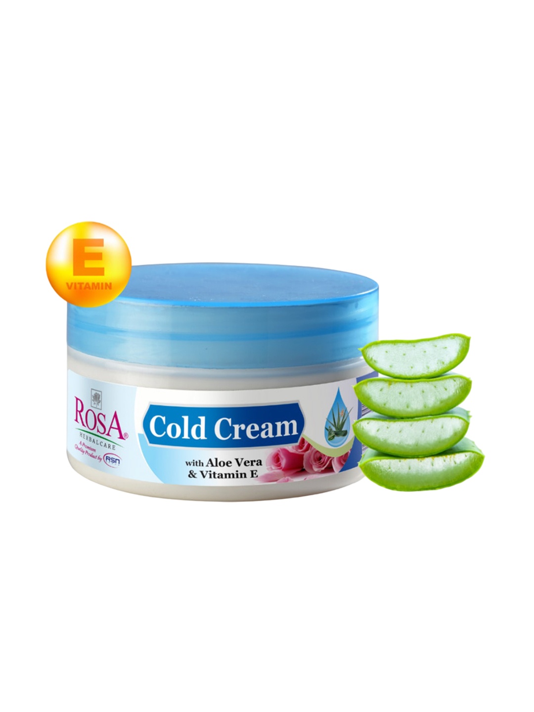 

ROSA Cold Cream with Aloe Vera & Vitamin E - 500 ml, White