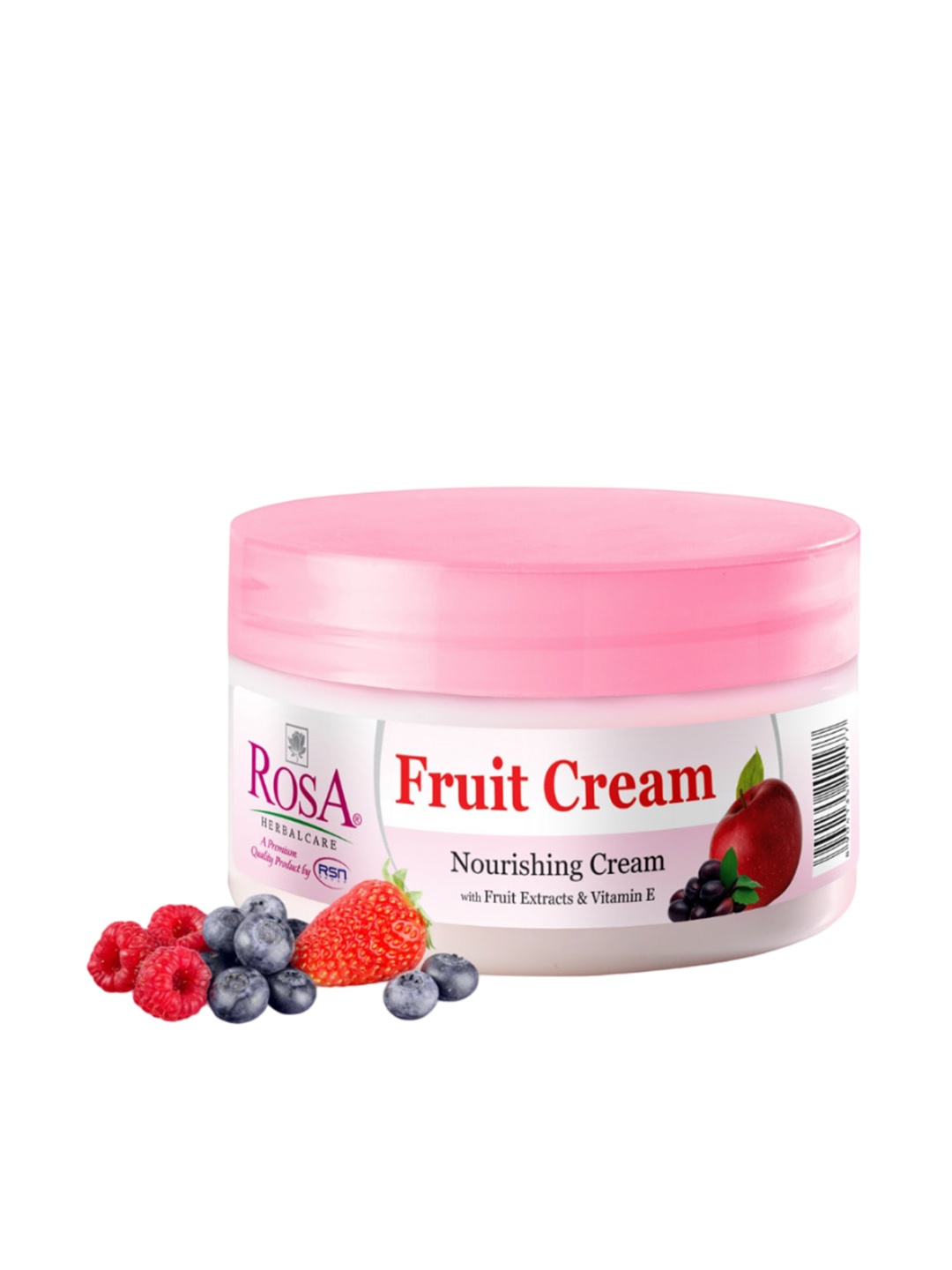 

ROSA Fruit Cream with Vitamin E & Jojoba Oil - 200 ml, Pink