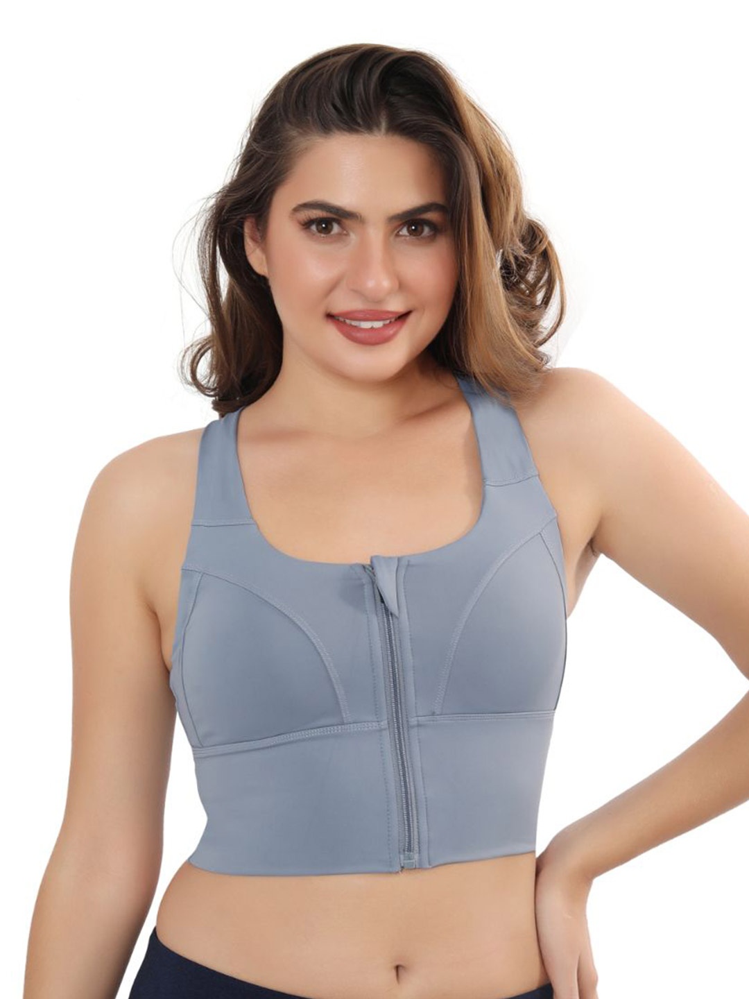 

Bella Voste women Full Coverage Lightly Padded underwired t-shirt bra, Grey