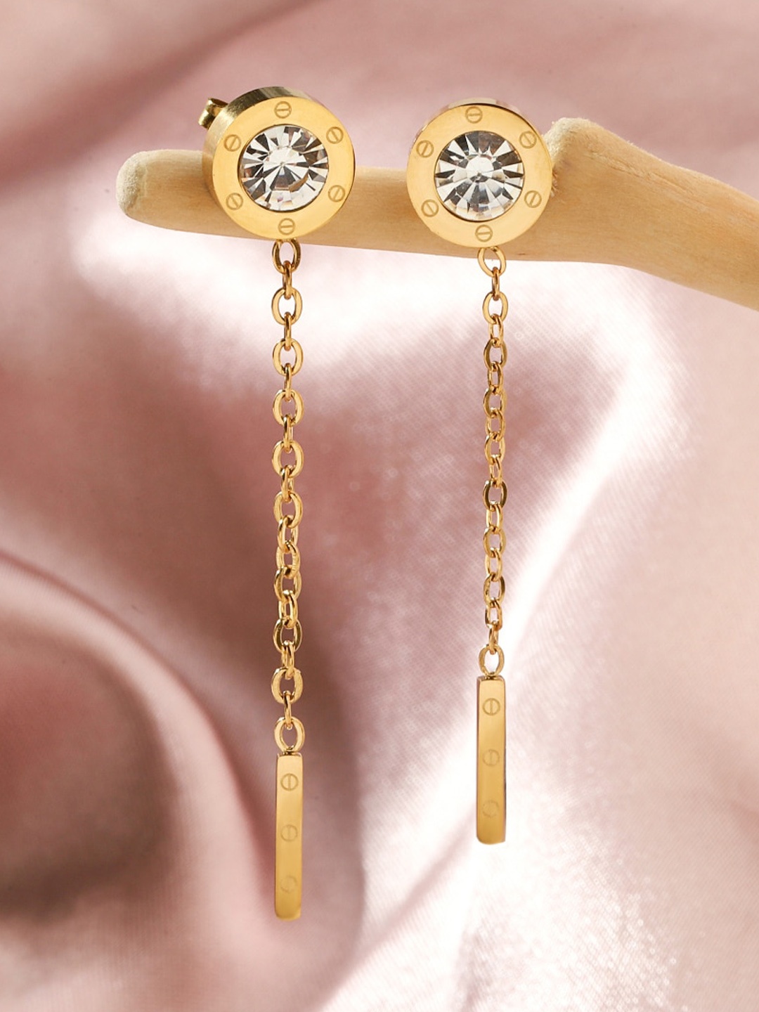 

SALTY Women Contemporary Hoop Earrings, Gold