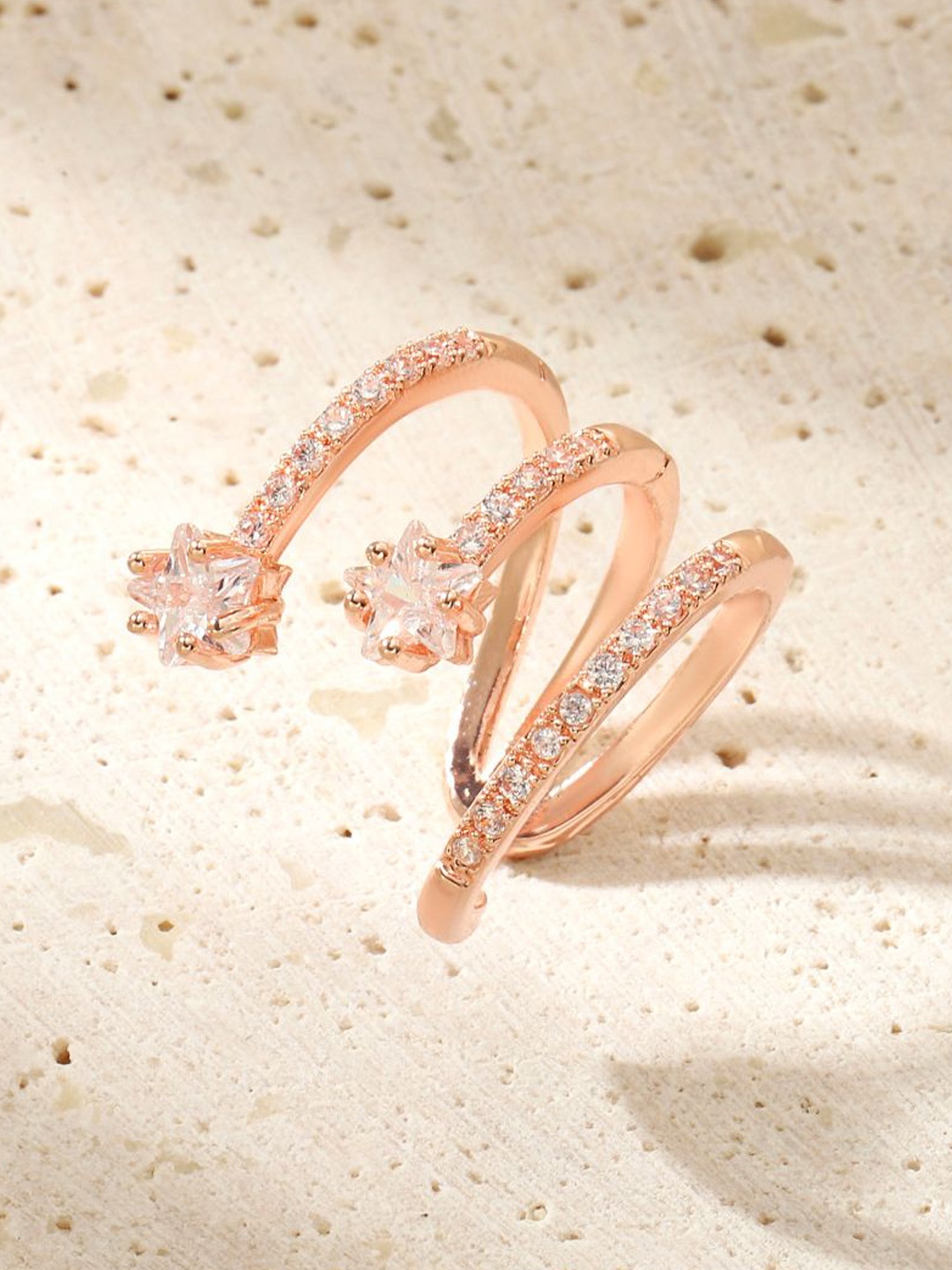 

SALTY Contemporary Studs Earrings, Rose gold