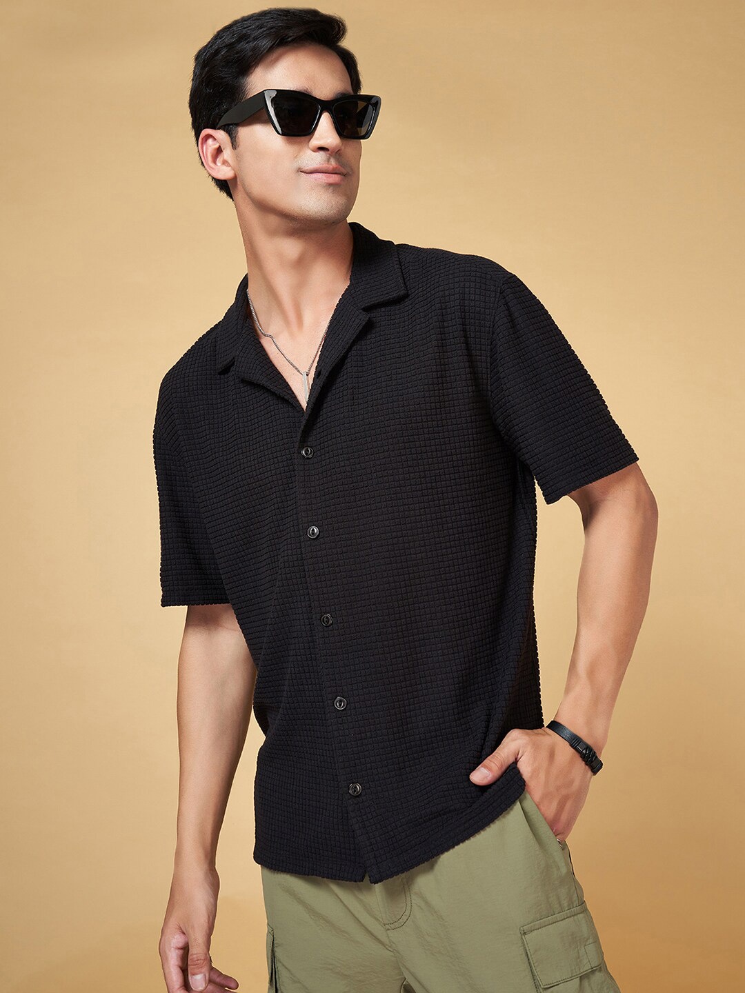 

Street 808 by Pantaloons Men Opaque Casual Shirt, Black