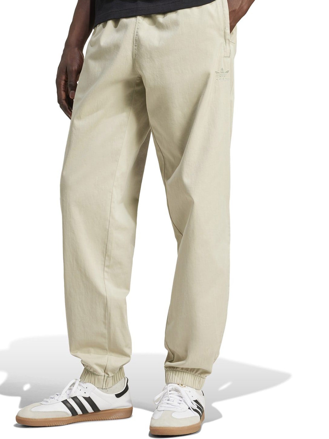 

ADIDAS Originals Men Solid Pure Cotton Joggers, Beige