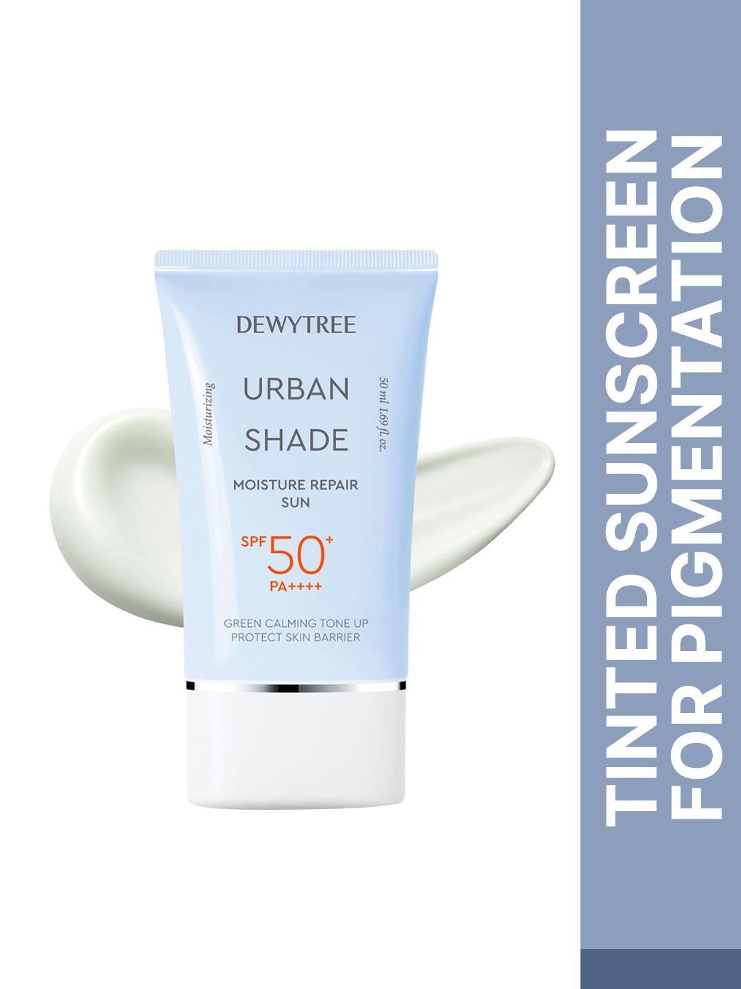 

Dewytree Urban Shade Moisture Repair Sun SPF 50+ PA++++ - 50 ml, Green