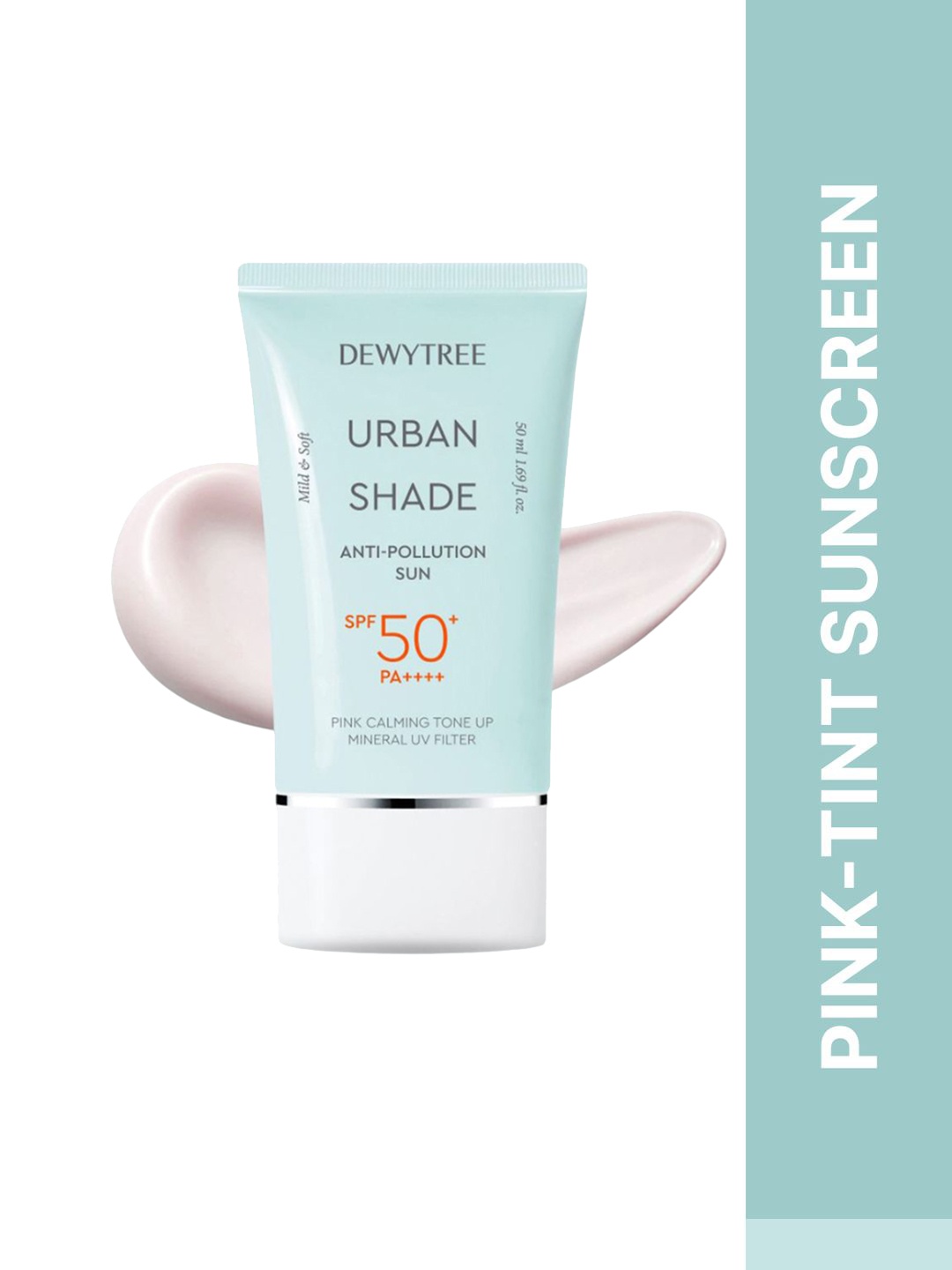 

Dewytree Urban Shade Anti-Pollution Sun SPF50+ PA++++ - 50 ml, Pink