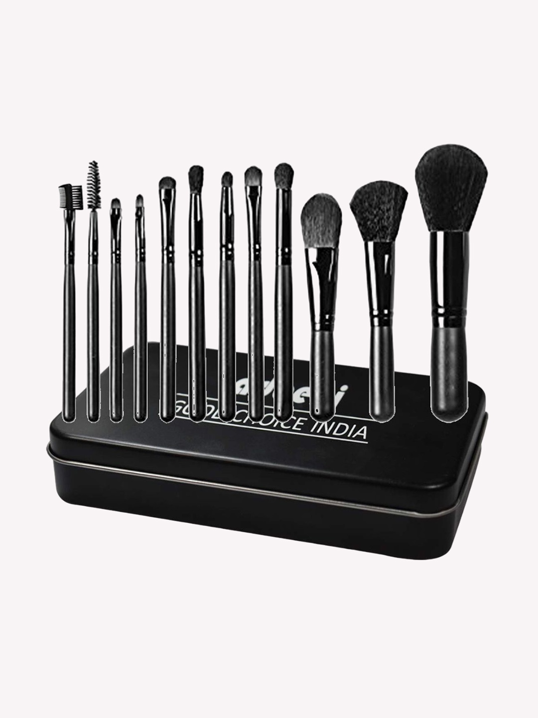 

Adbeni Set Of 12 Professional Makeup Face Brushes, Black