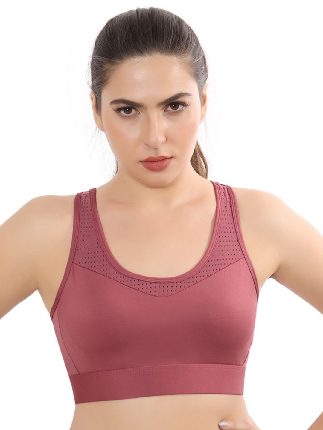 

Bella Voste Women Solid Full Coverage Lightly Padded Bra, Maroon
