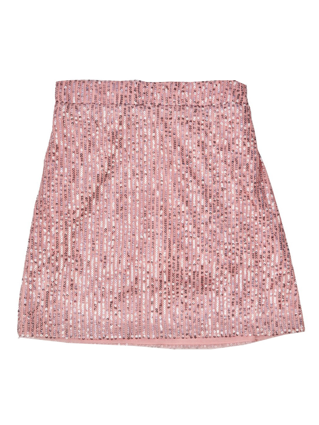 

Peppermint Girls Embellished Straight Knee Length Skirt, Peach