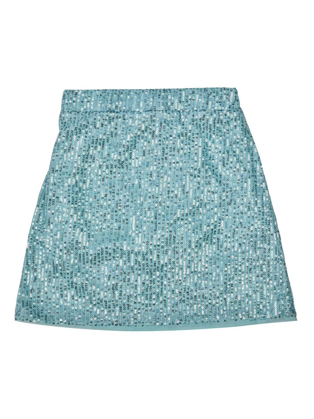 

Peppermint Girls Embellished Knee Length Straight Skirt, Sea green