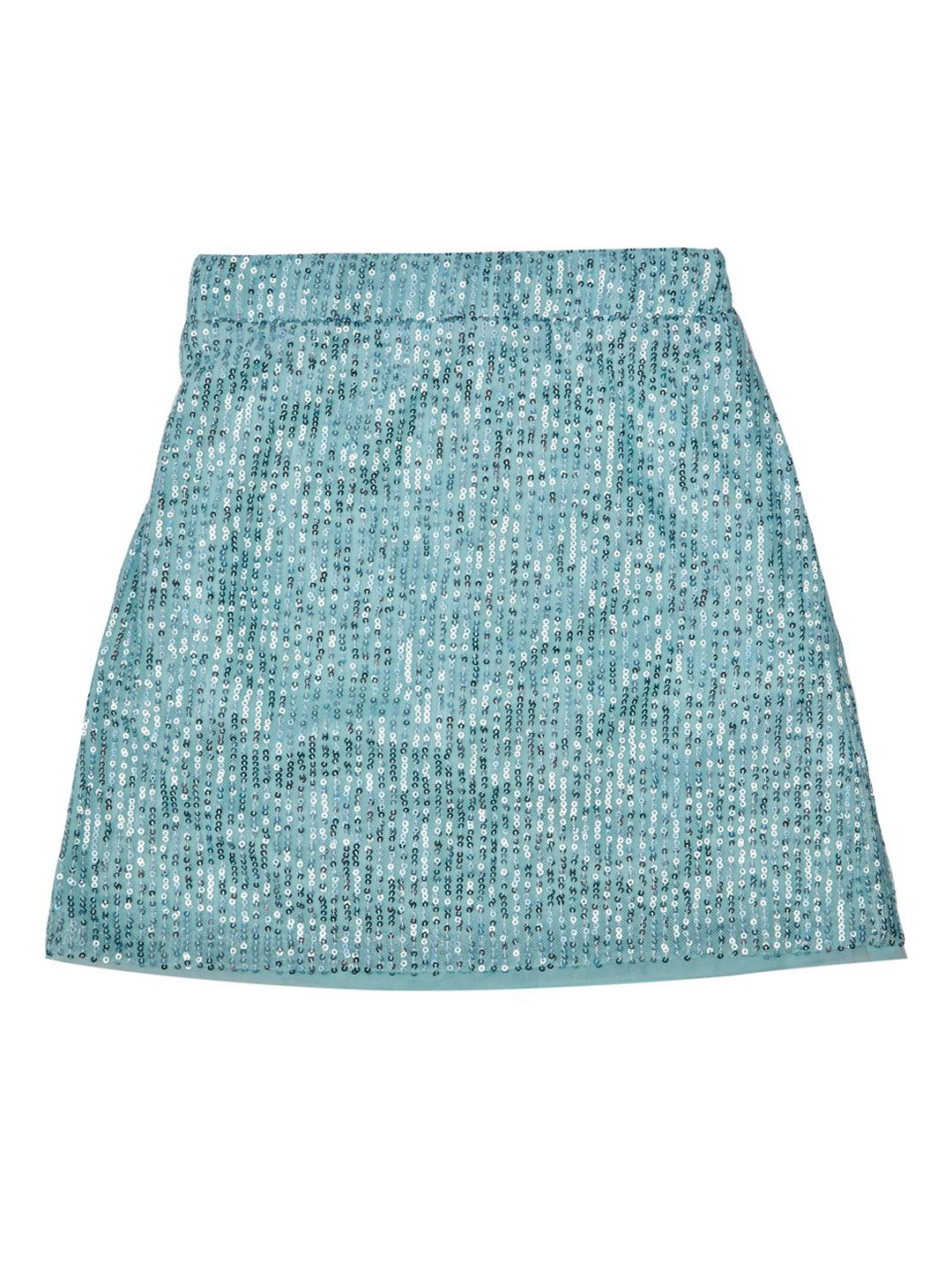 

Peppermint Girls Embellished Knee Length Straight Skirt, Sea green