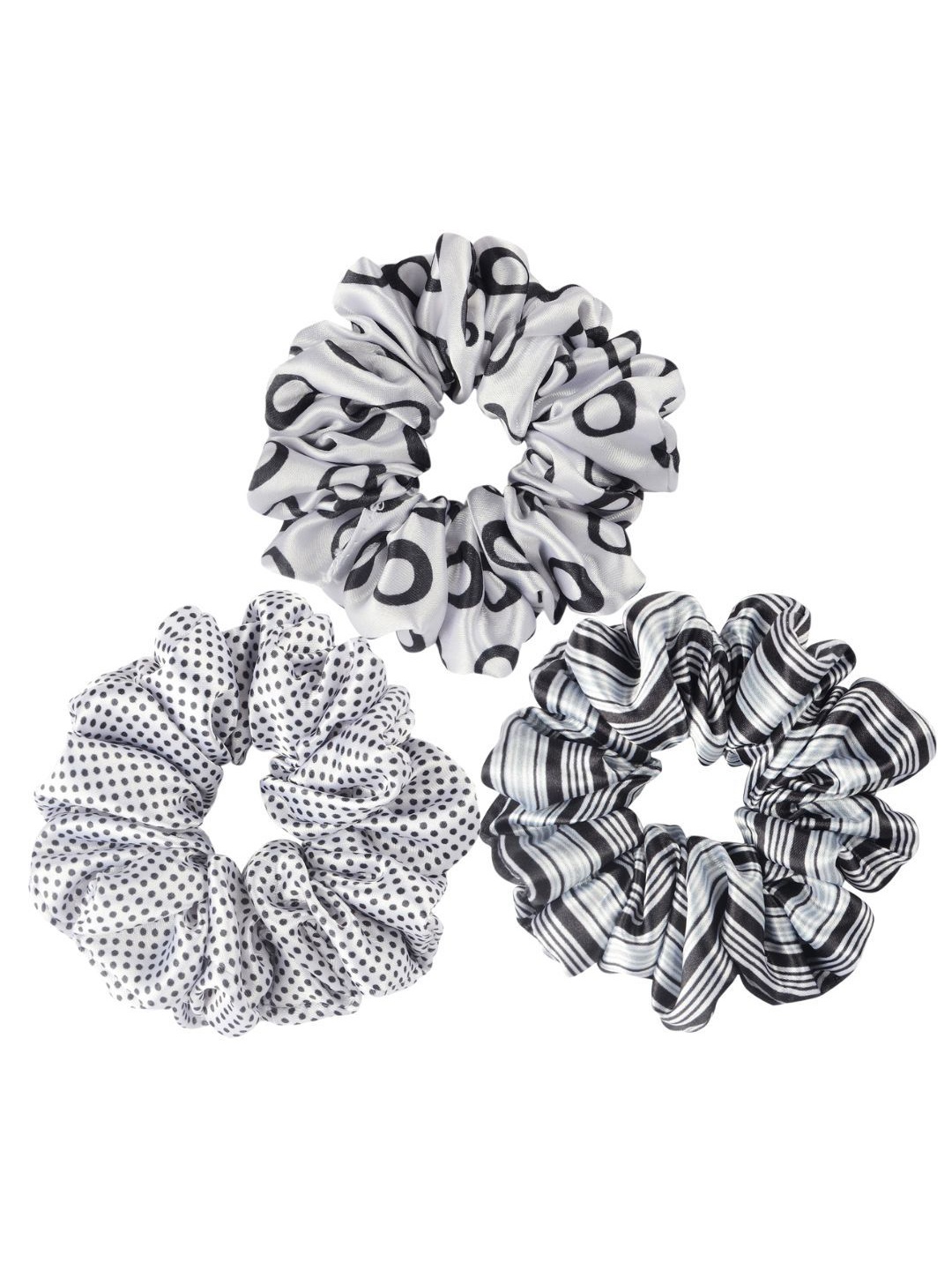 

Radhu & Kabby Women Set of 3 Pieces Ponytail Holders, White