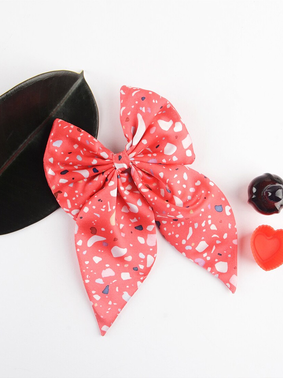 

Radhu & Kabby Women Set Of 2 Hair Bow Alligator Hair Clip, Red