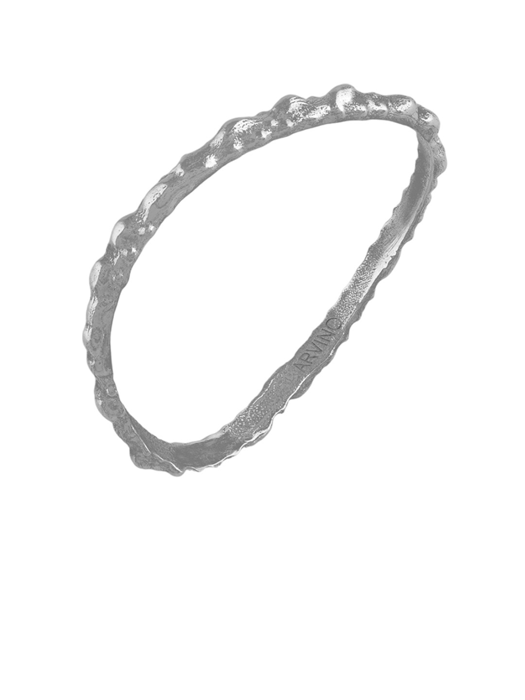 

ARVINO Women 925 Sterling Silver Silver-Plated Textured Bangle
