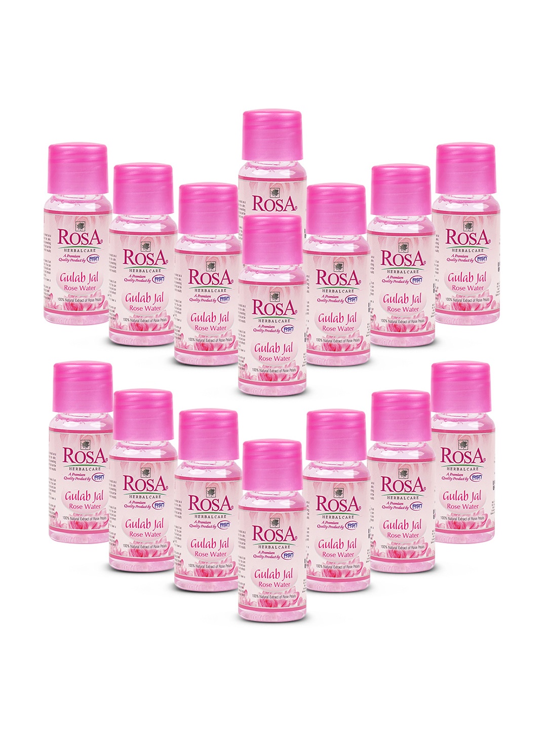 

ROSA Set Of 15 Gulab Jal Rose Water To Remove Dust - 35 ml Each, White