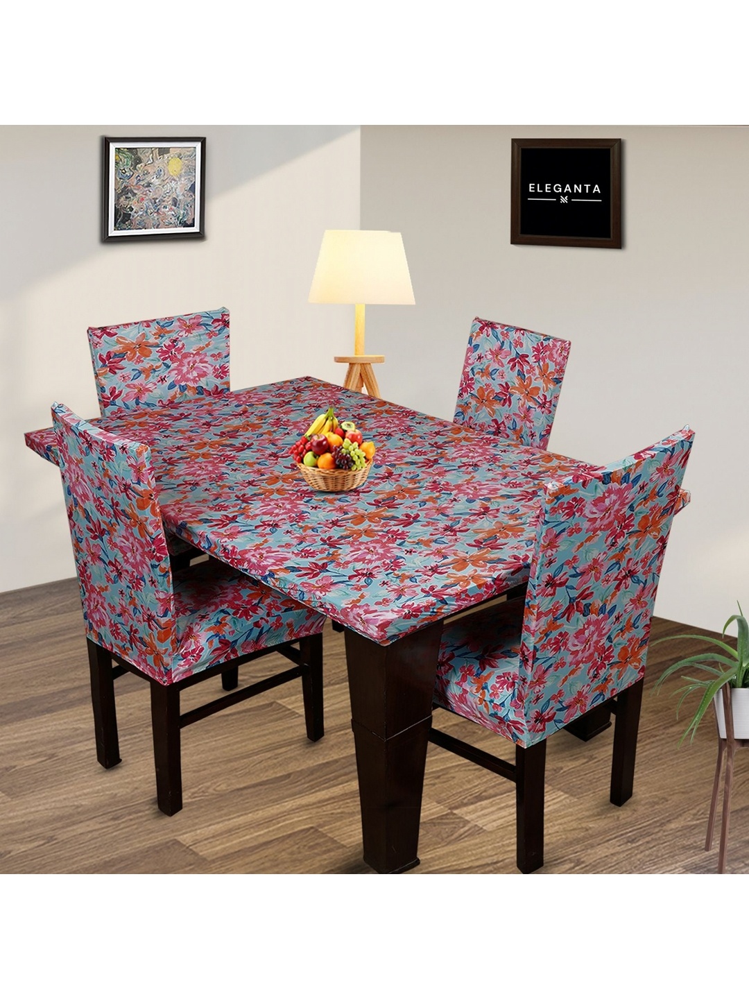 

Eleganta Pink Floral Anti-Slip 8-Seater Table Cover