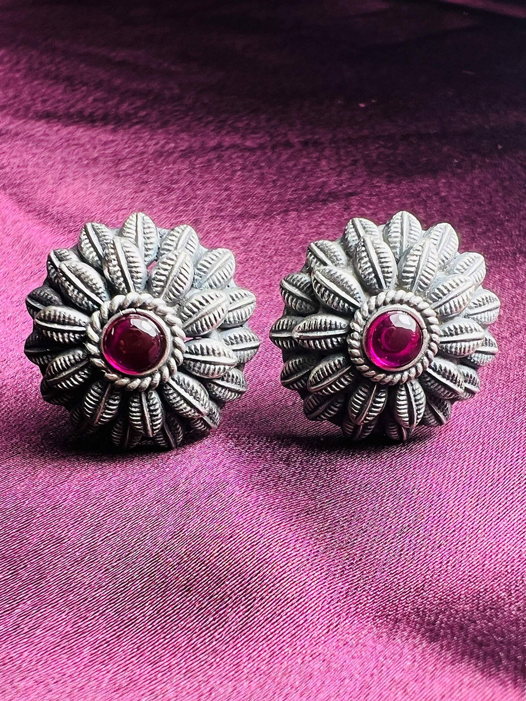 

EarringsArte Women Jewels 92.5 Sterling Silver Stone-Studded Earrings