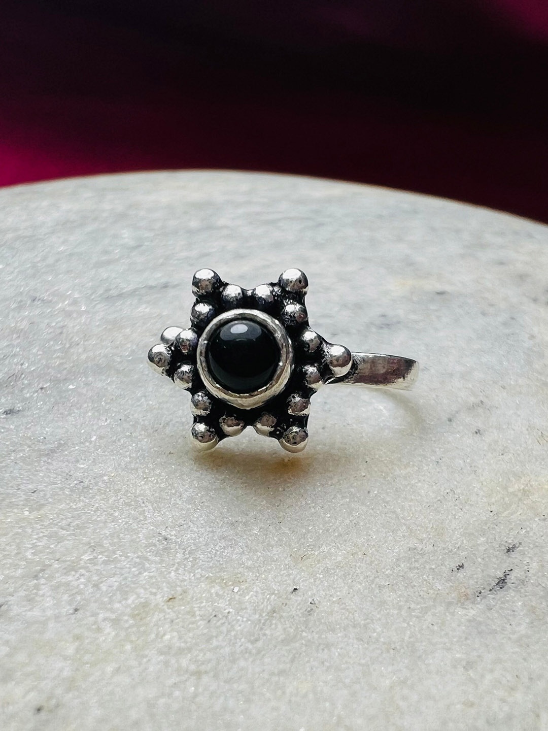 

Arte Jewels 92.5 Sterling Silver Stone-Studded Nosepin