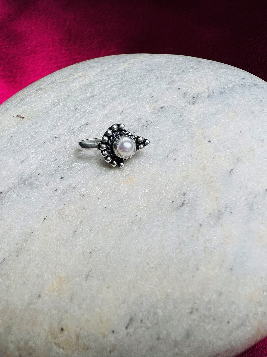

Arte Jewels Pearl Beaded Septum Nosepin, Silver