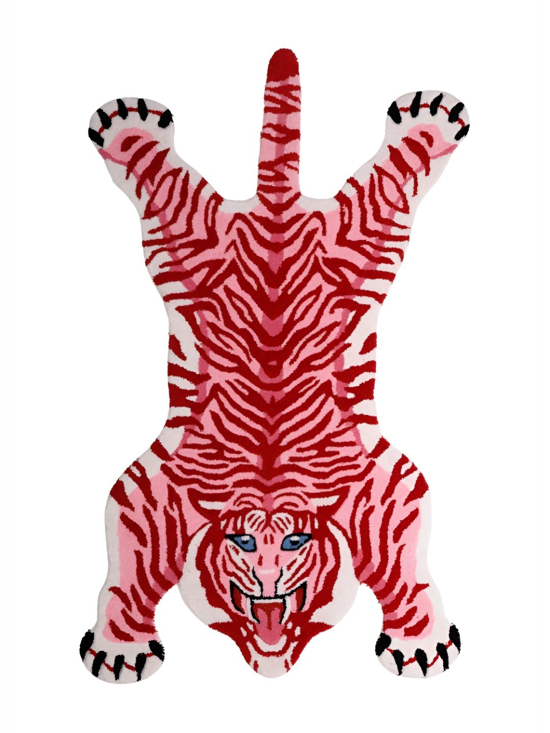 

Exotic India Cotton-Wool Tiger-Shaped Geranium Pink Yogic Asana Mat