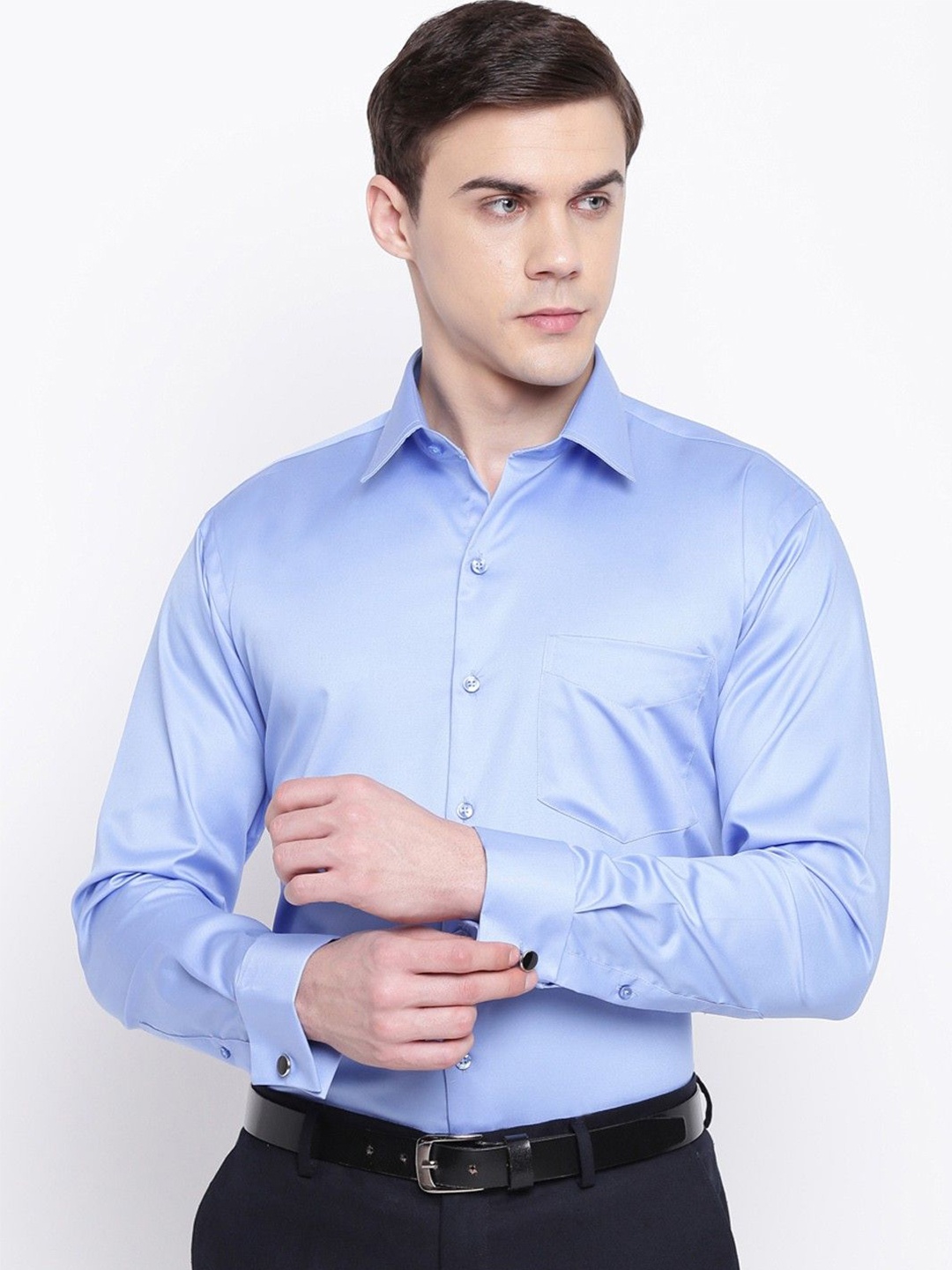 

Hancock Slim Fit Pure Cotton Formal Shirt, Blue