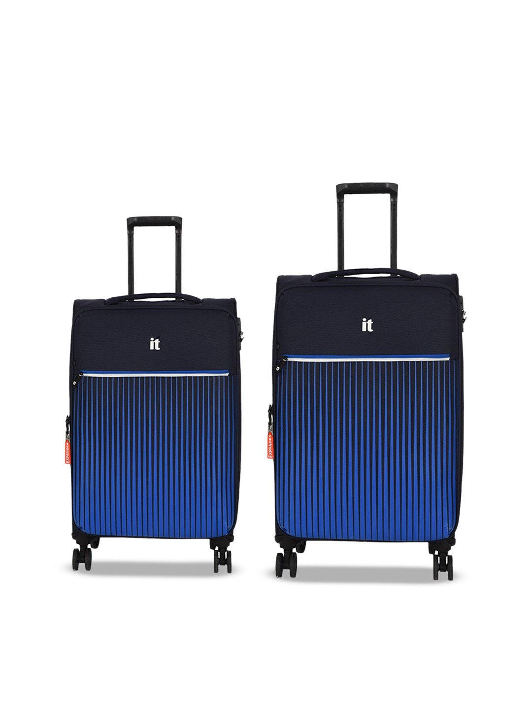 

IT luggage The Lite Set Of 2 Soft Side Trolley Bags, Blue