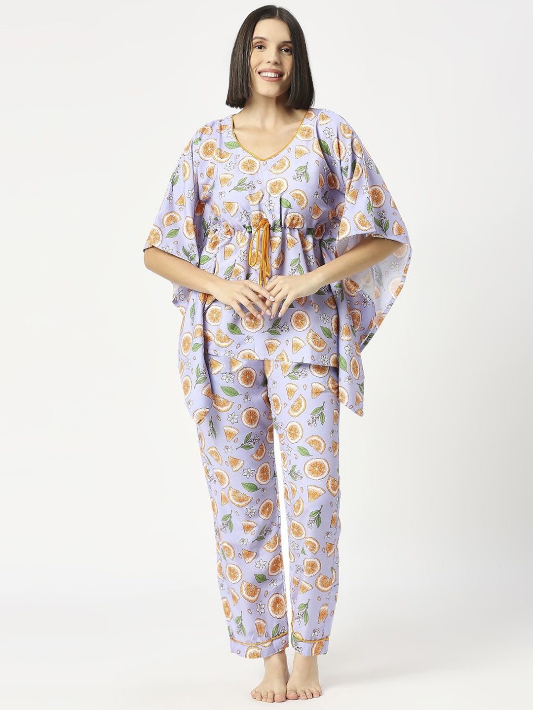 

Pyjama Party Women Printed Night suit PJP_CS_161, Lavender