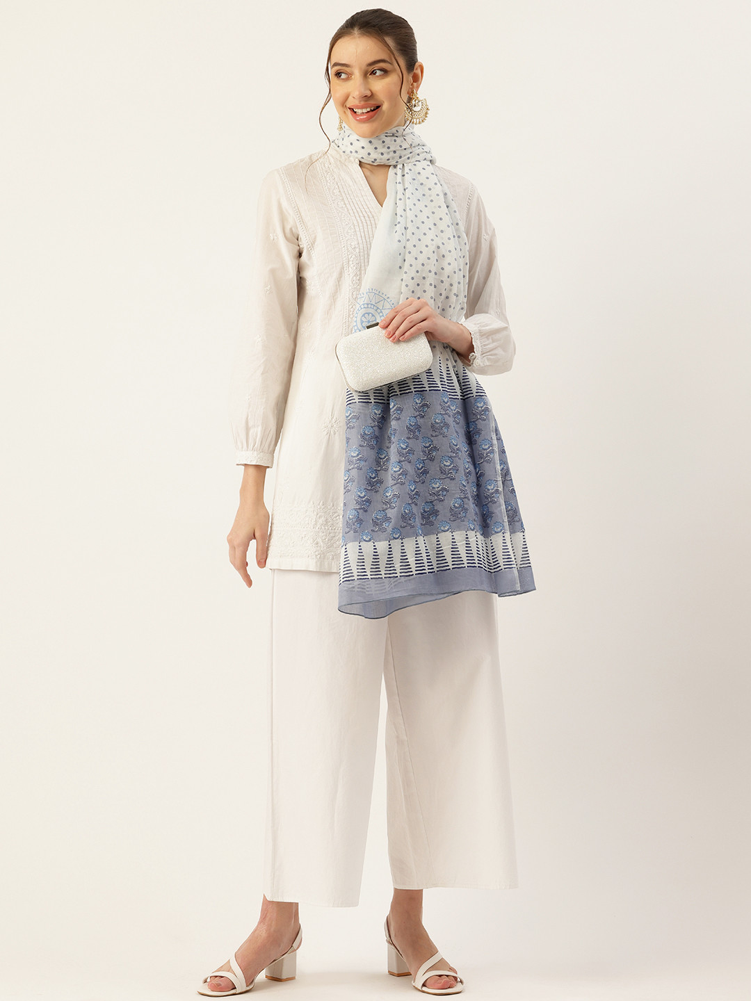 

Rue Collection Ethnic Motifs Printed Dupatta, Multi